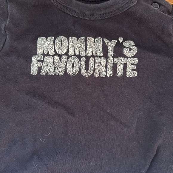 Baby onesie 6-12 months Black - Picture 2 of 3